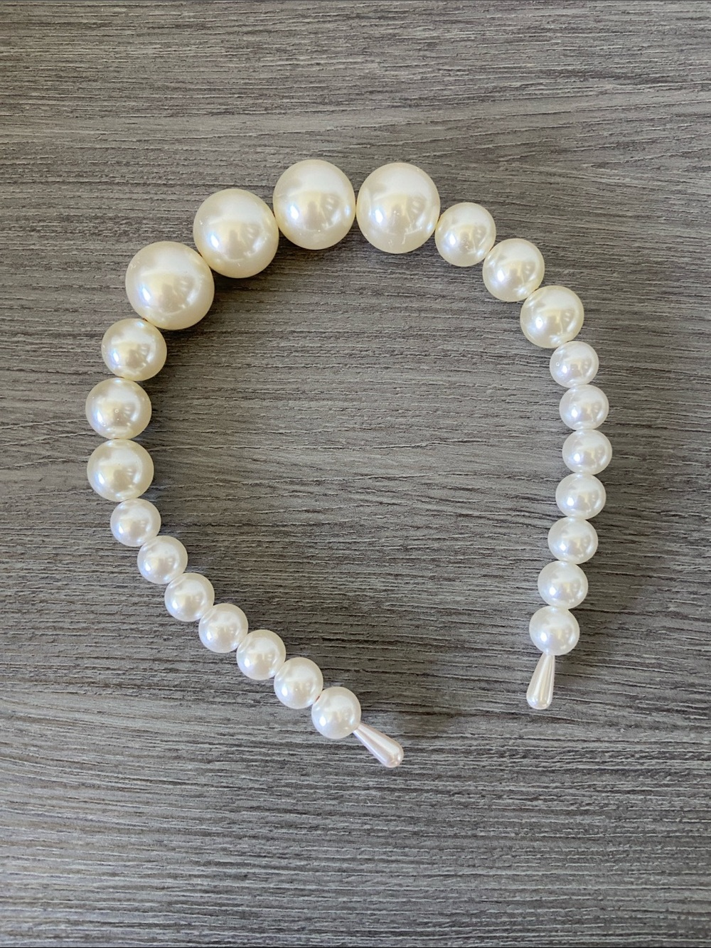 Graduated Faux Pearl Headband
